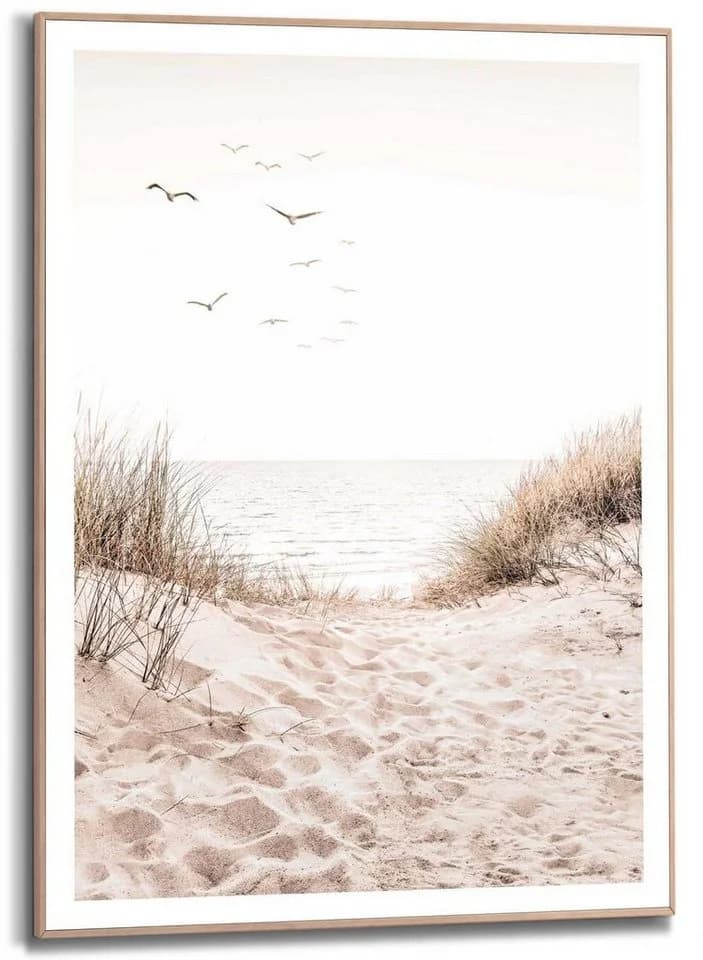 REINDERS Kunstdruck Dünen Beige Wanddekoration MDF