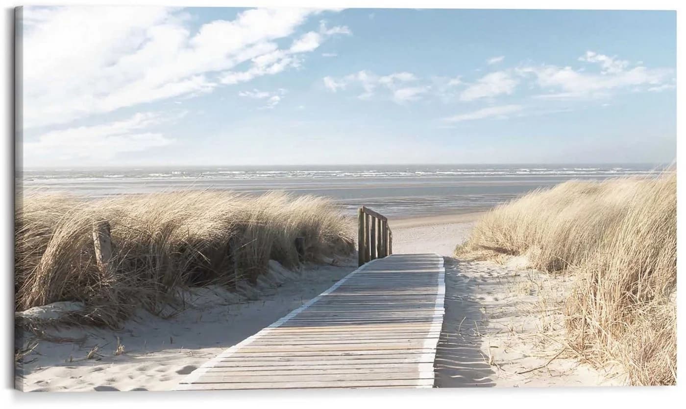 REINDERS Kunstdruck "Weg durch die Dünen" Beige Wanddekoration - Bild 2