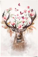 Reinders! Poster Hirsch in Blumen Rosa 61x91,5cm Bild 2