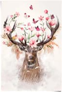 Reinders! Poster Hirsch in Blumen Rosa 61x91,5cm Bild 3