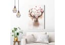 REINDERS Deco-Panel Hirsch in Blumen Rosa Wanddeko Bild 2
