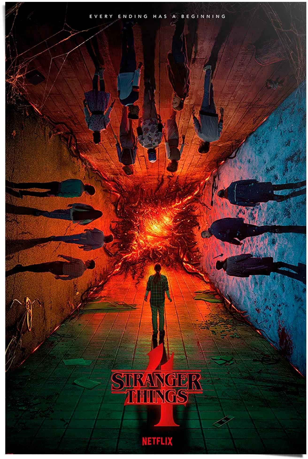 Reinders Poster Stranger Things "every ending has a beginning" Rot