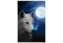 Maxi-Poster Weißer Wolf, Blau, 61x91,5 cm Bild 2