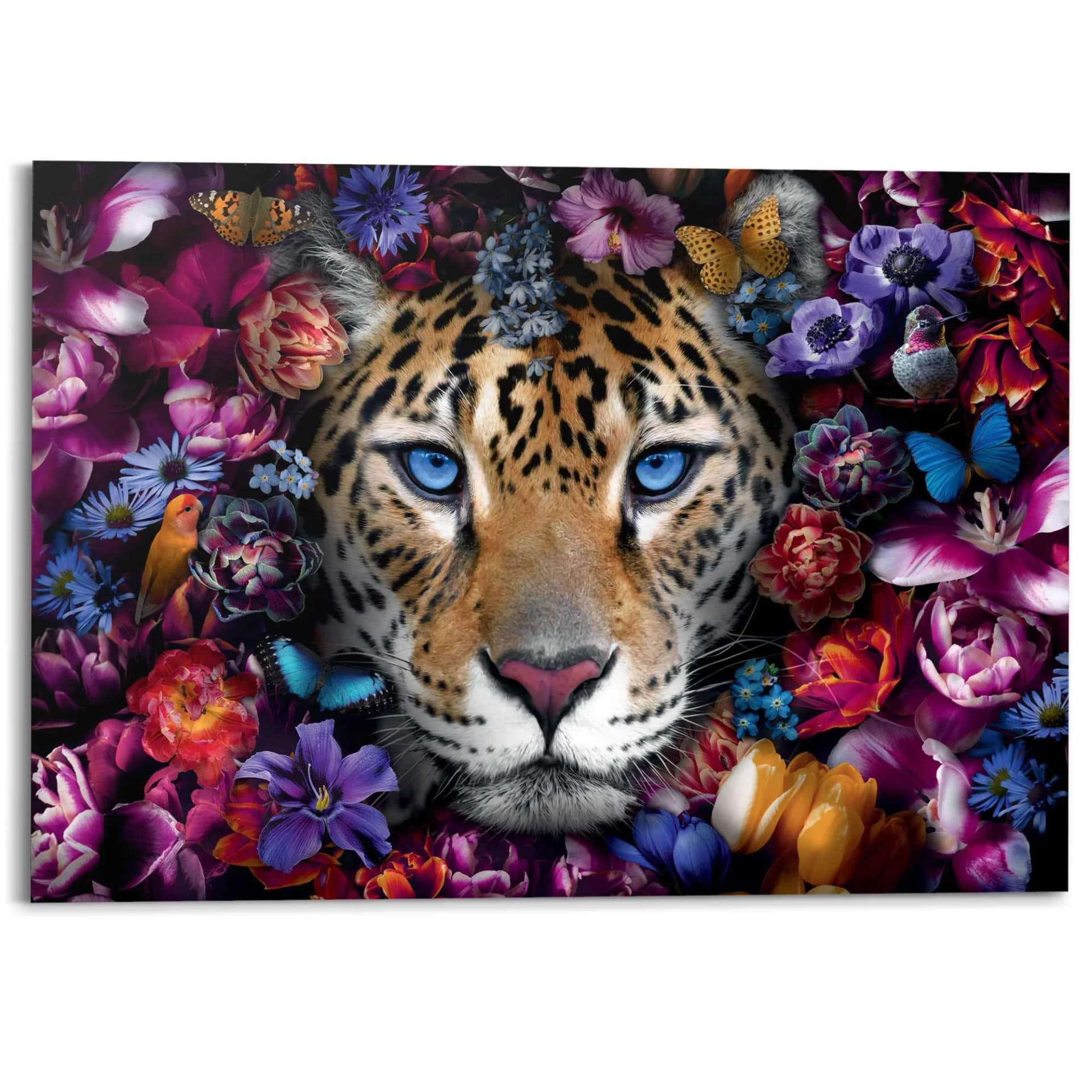 Deco-Panel Flower Cat Bunt Wandbild - Bild 5