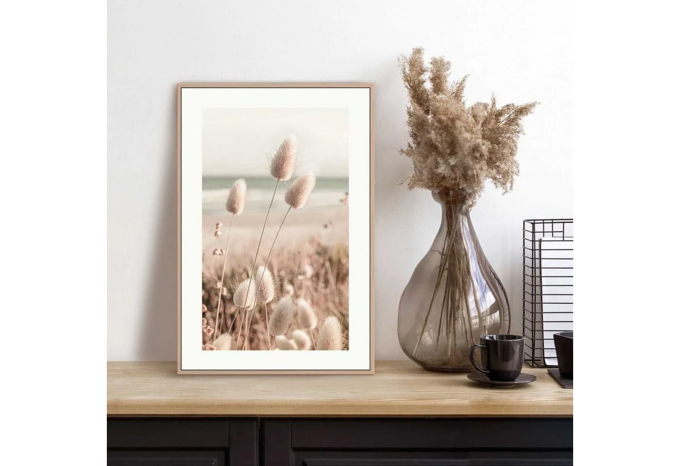 REINDERS Poster Ziergras Beige Wanddekoration