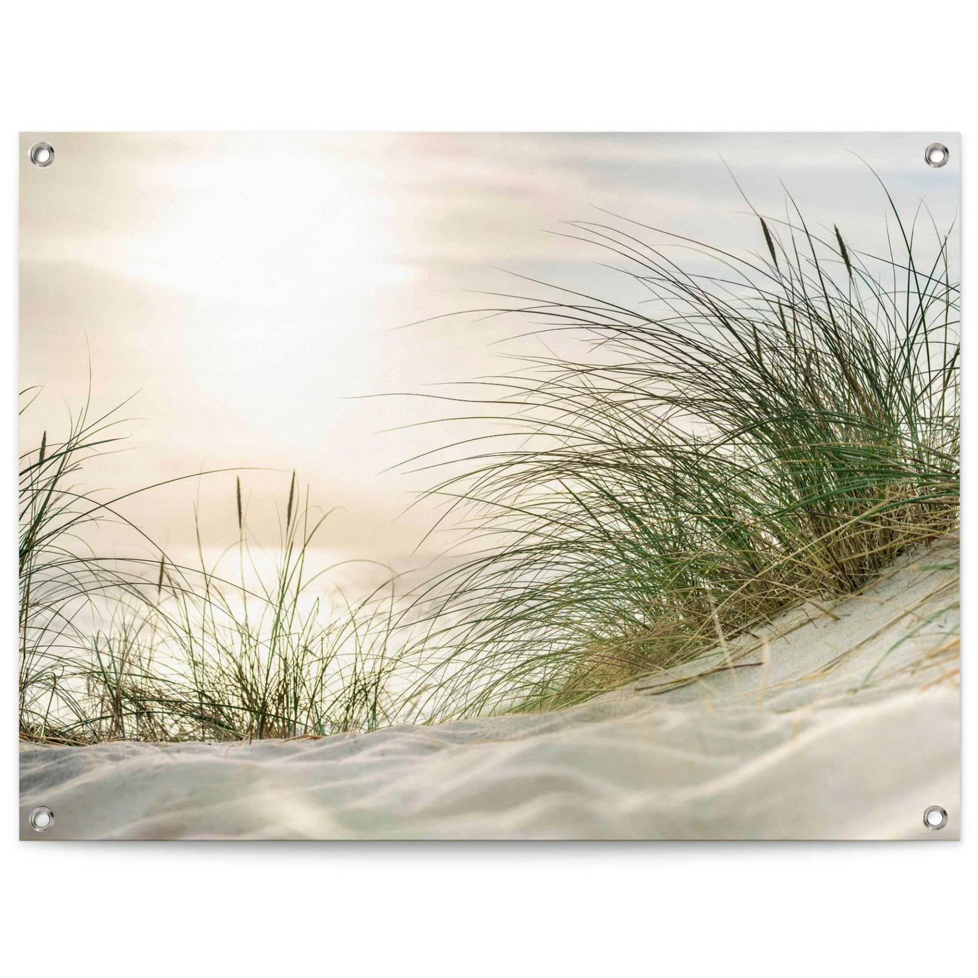 Reinders Gartenposter Sonnenuntergang Beige Leinwand Outdoor