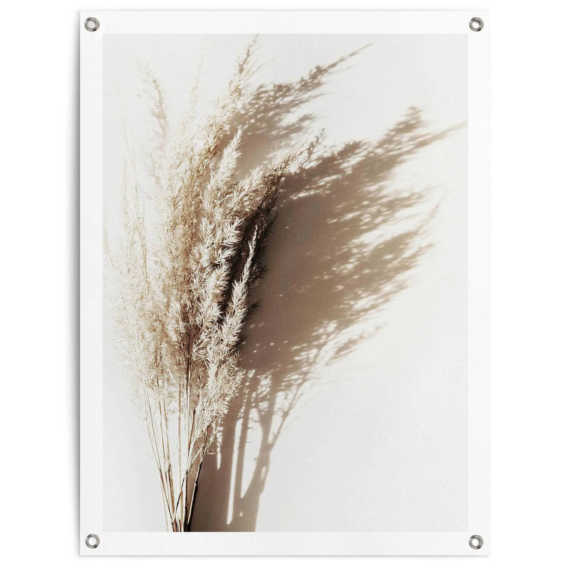 REINDERS Poster Sonniges Gras Beige Leinwand