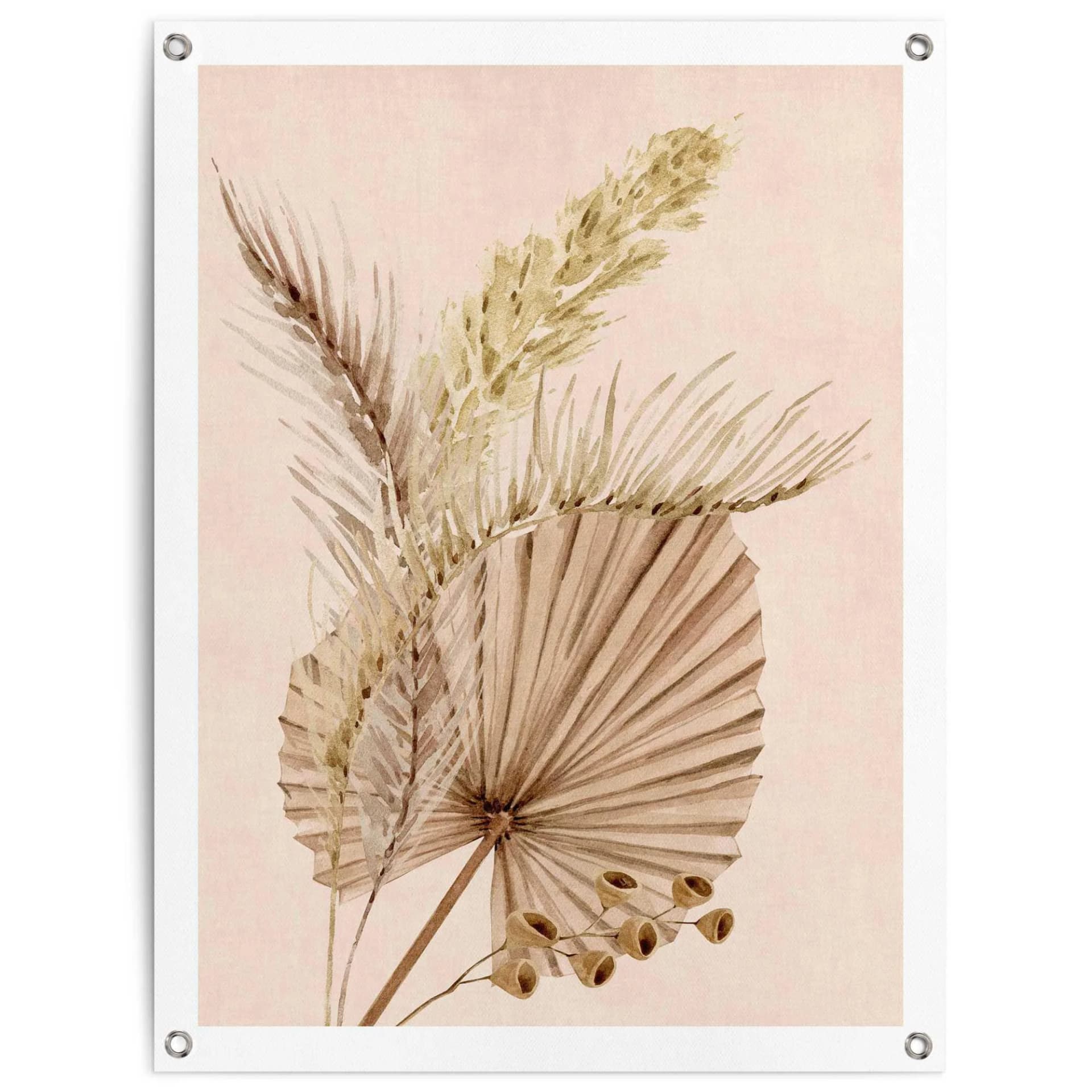 Poster REINDERS 'Japandi Style' beige, 60x80cm, Leinwand