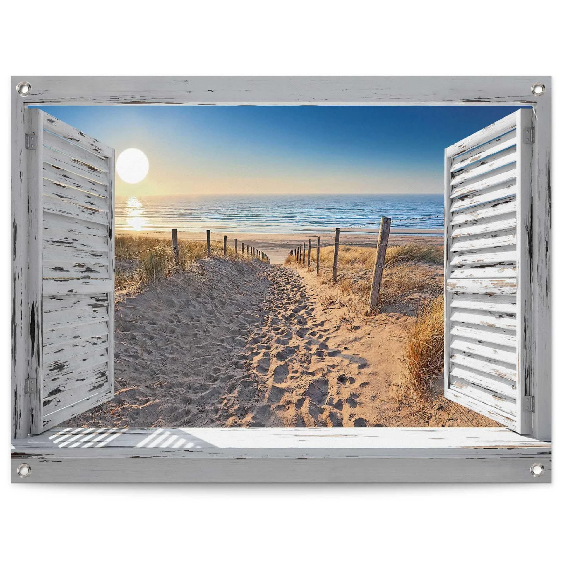 Reinders Poster Dünenpfad Beige Leinwand Outdoor - Bild 5