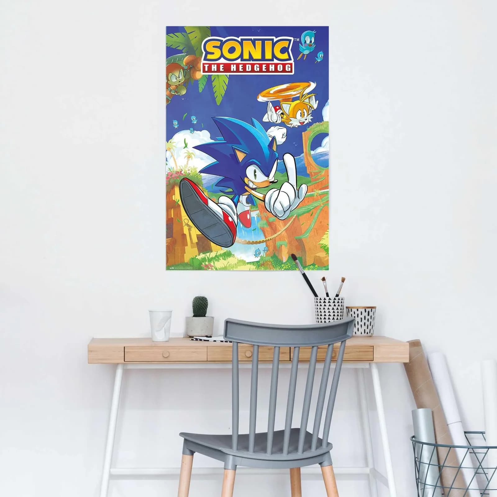 Poster REINDERS Sonic the Hedgehog - Sonic & Tails Blau