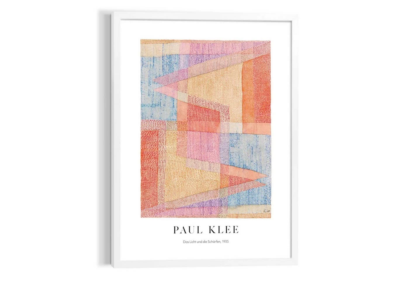 Reinders! Bild mit Rahmen Paul Klee Triangles