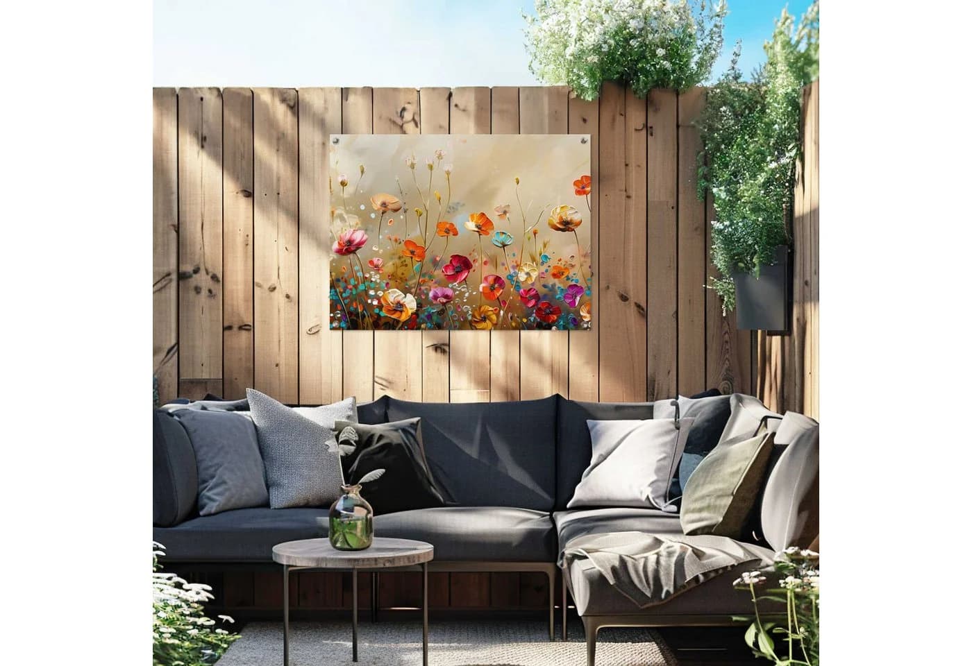 Poster REINDERS 'Summer Flowers', bunt, 80x60 cm