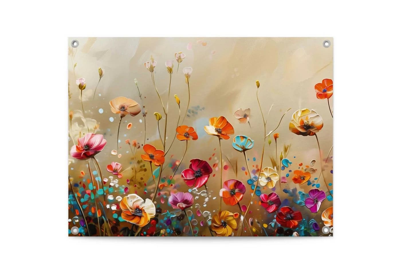 Poster REINDERS 'Summer Flowers', bunt, 80x60 cm - Bild 2