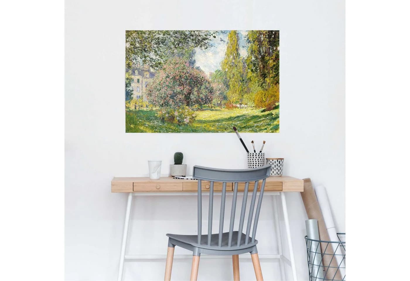 Poster REINDERS Claude Monet Parc Monceau Grün 91,5x61 cm
