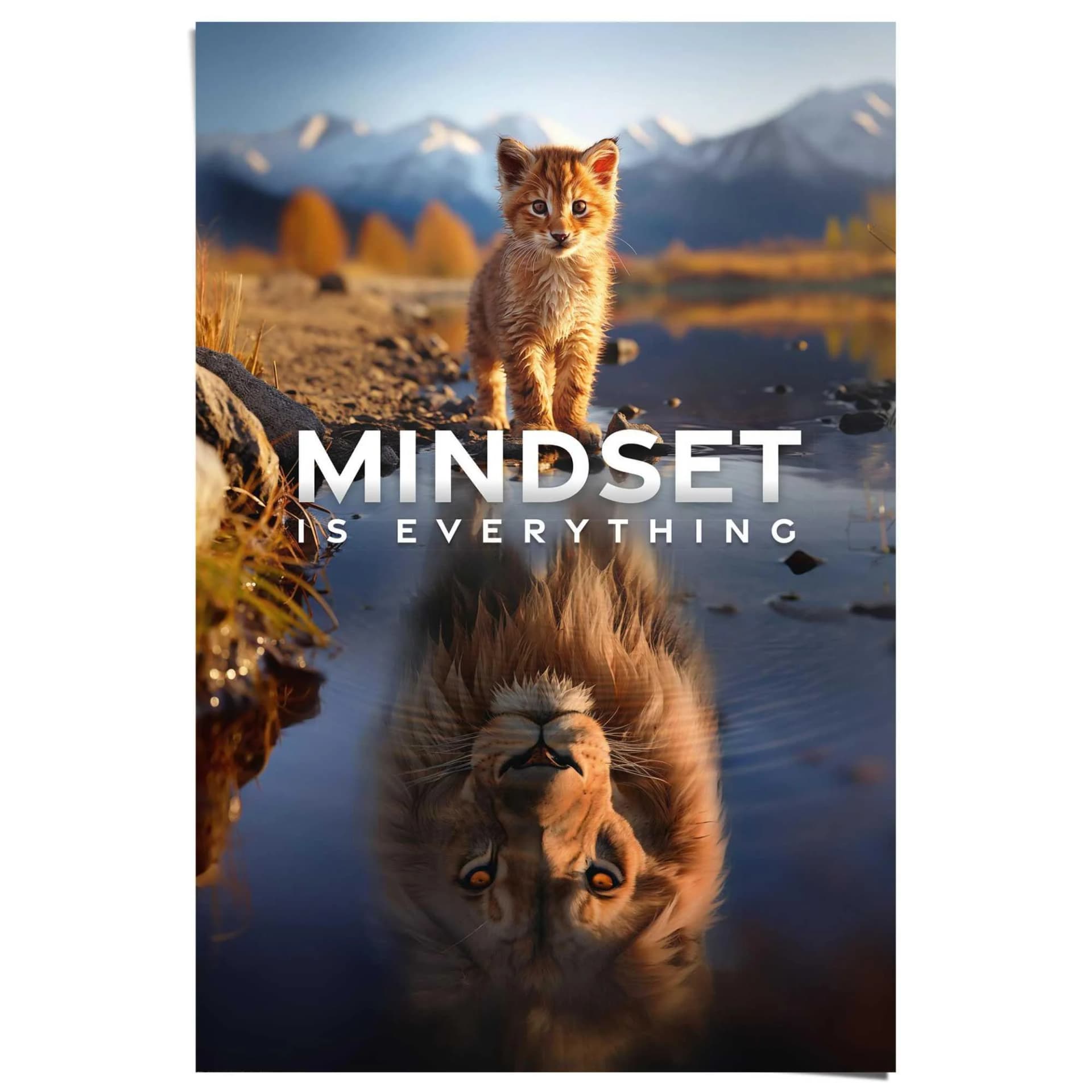 Poster REINDERS Mindset is Everything Mehrfarbig 61x91,5 cm - Bild 3