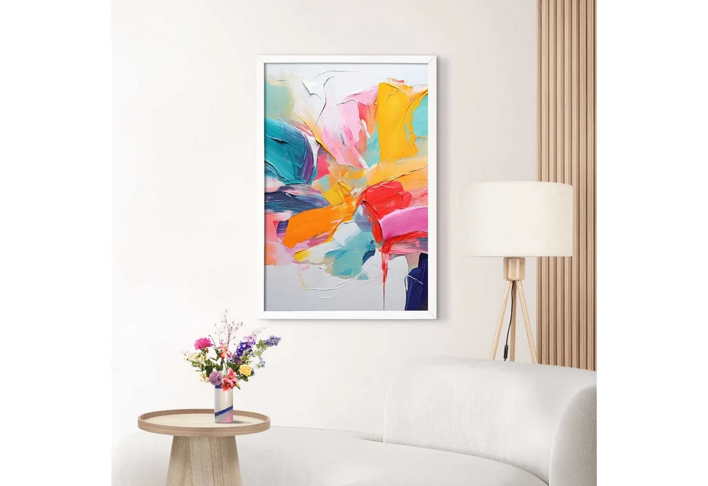 Reinders! Bilderrahmen Poster 61x91,5 oder 50x70, für 1 Bilder, Wohnzimmer - Weiß - MDF