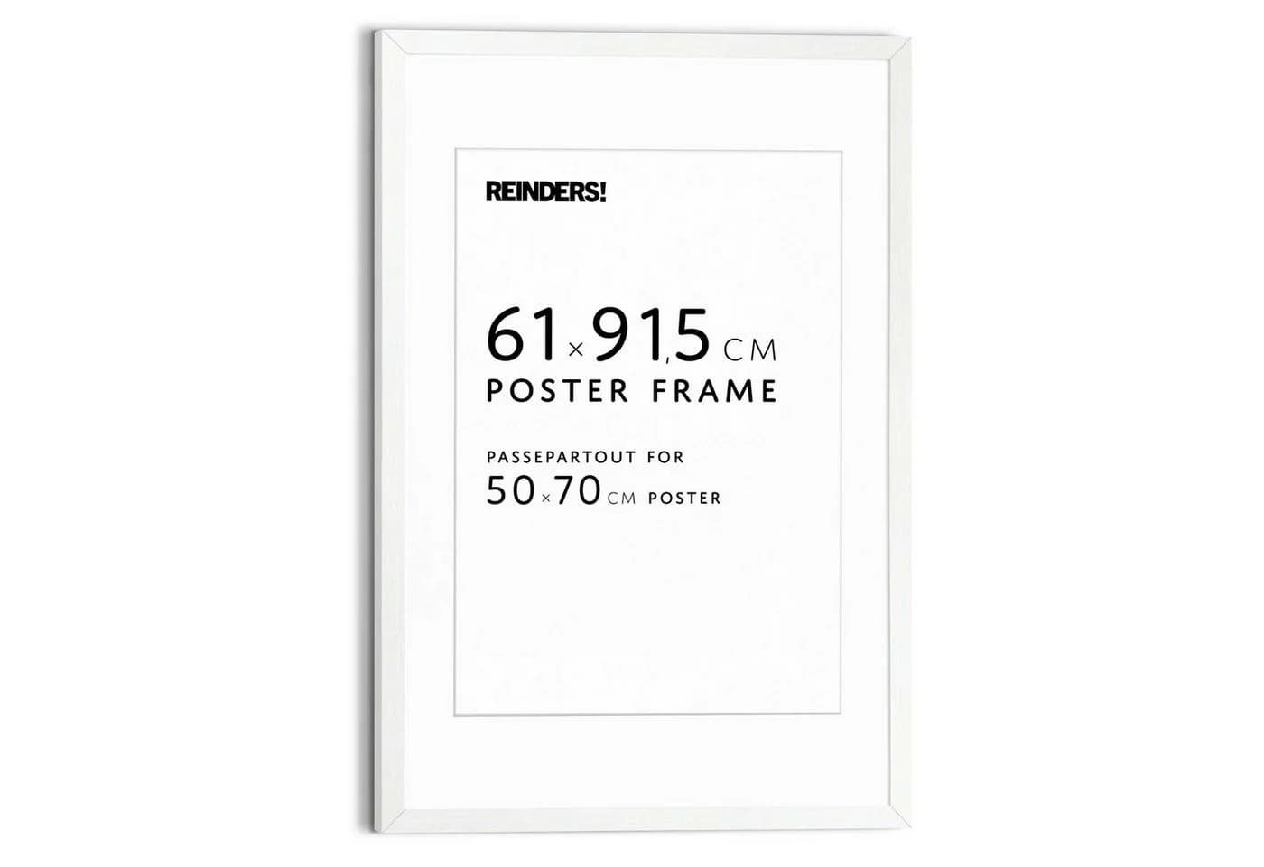 Reinders! Bilderrahmen Poster 61x91,5 oder 50x70, für 1 Bilder, Wohnzimmer - Weiß - MDF - Bild 2