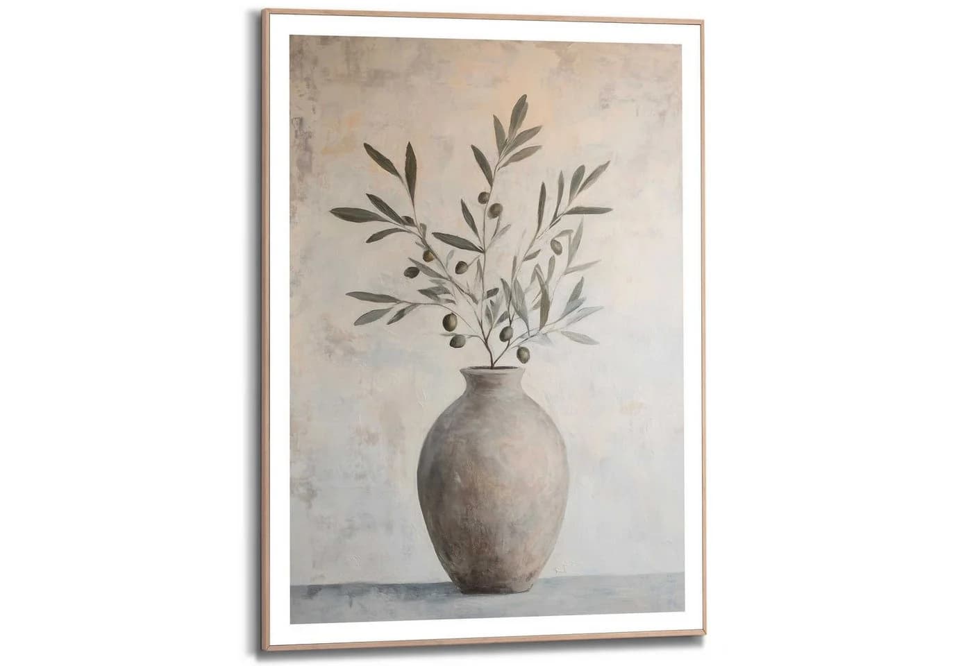 REINDERS Poster Oliven auf Vase Grün Modern Wanddekoration - Bild 2