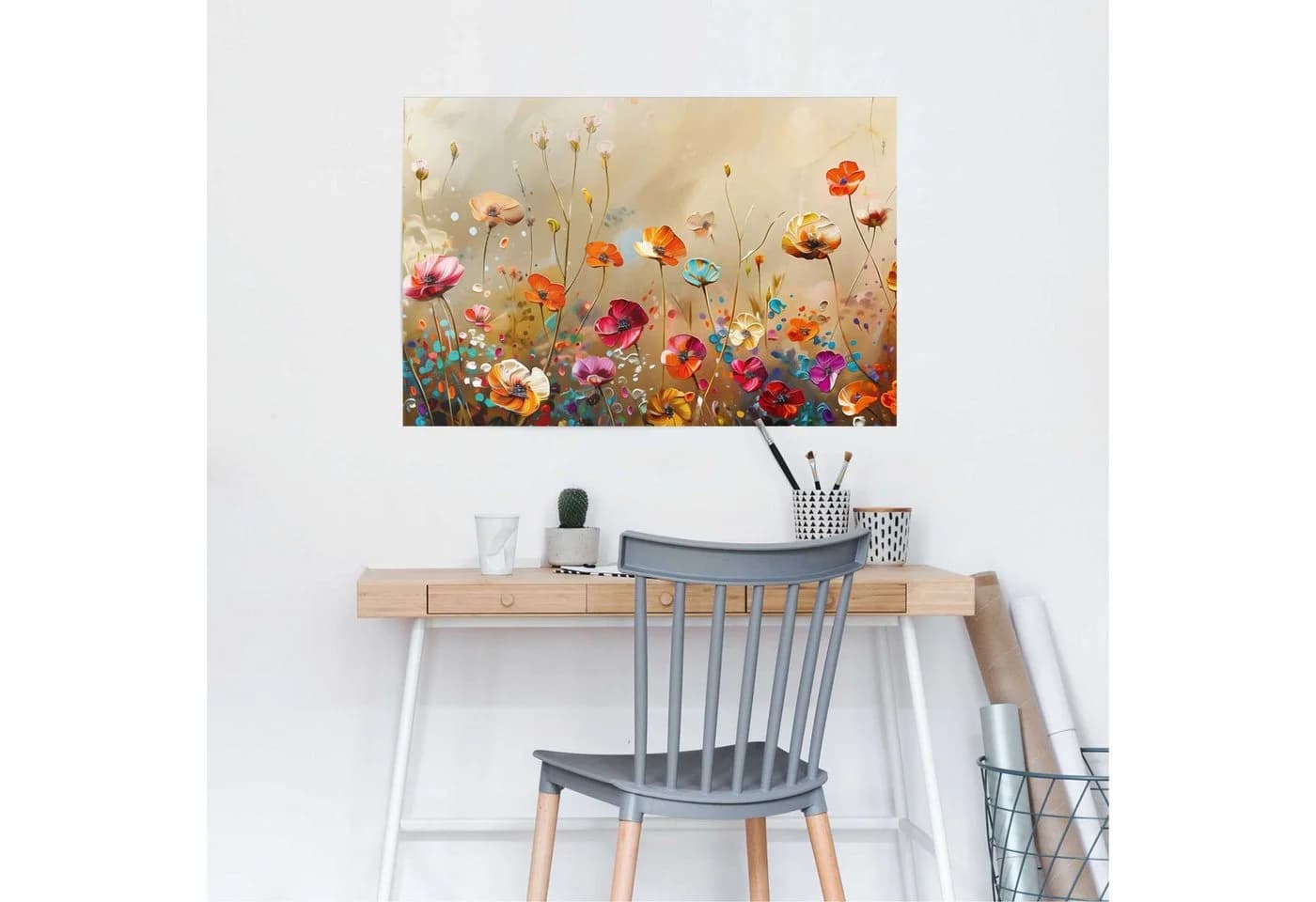 Reinders! Poster Sommerliches Blumenfeld Mehrfarbig