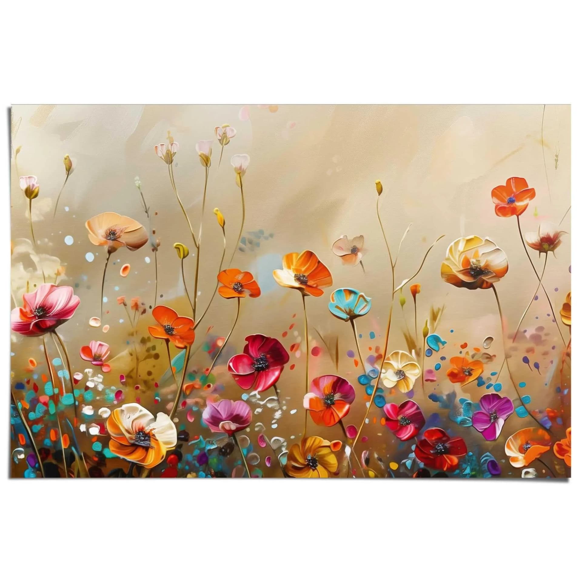 Reinders! Poster Sommerliches Blumenfeld Mehrfarbig - Bild 3