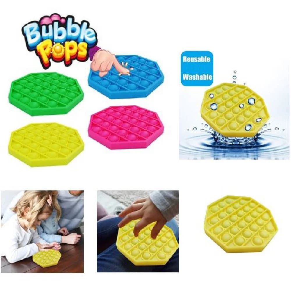 Luna24 Bubble Pop Greifspielzeug 2er-Set Anti Stress Silikon