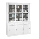 Buffet WOOOD Lagos Weiß Holzwerkstoff mit Glastüren Bild 1
