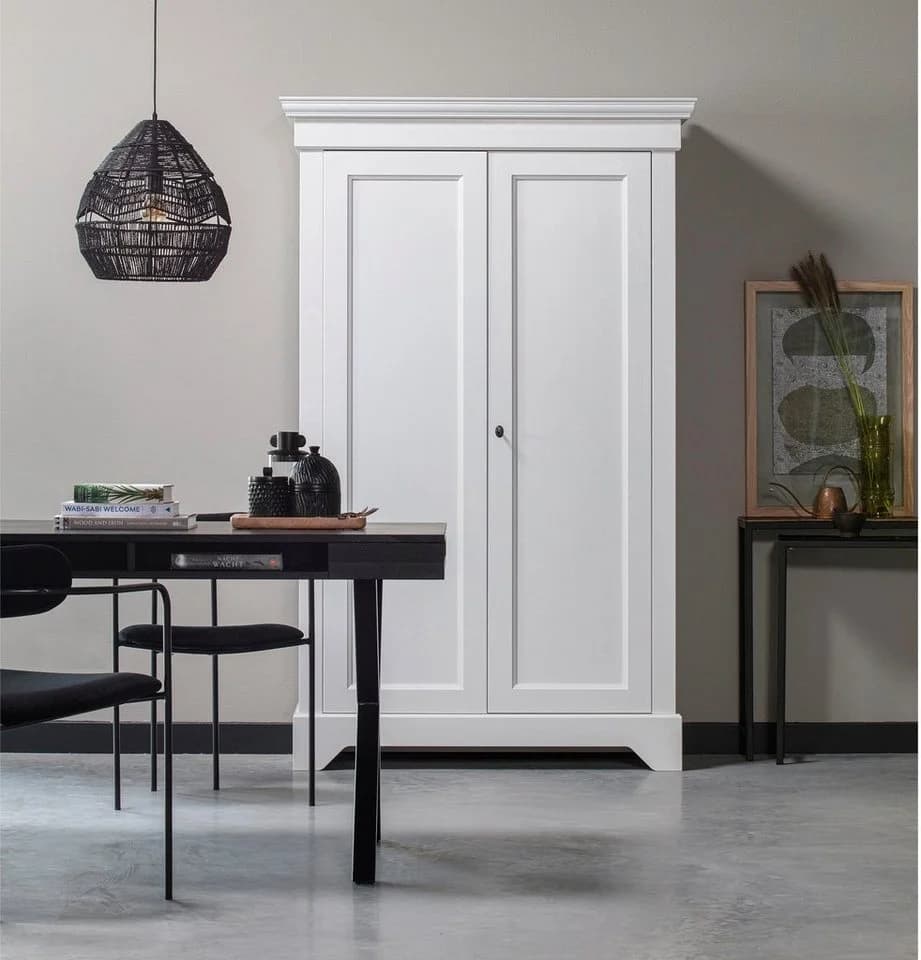 Garderobenschrank WOOOD Isabel weiß mit 4 Böden - Bild 2