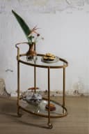 Bartisch WOOOD Push Trolley Gold Bild 1