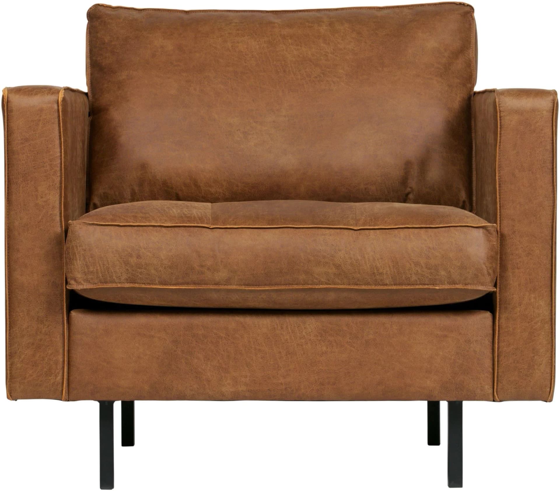 WOOOD Rodeo Classic Sessel Cognac Recyceltes Leder