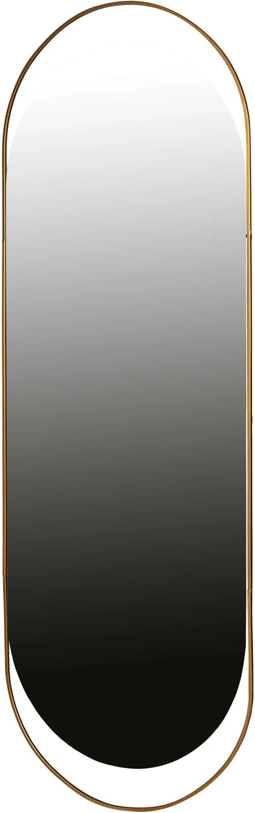 WOOOD Sanou XL Spiegel Oval Antik-Messing