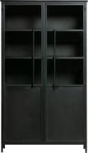 WOOOD Vitrine Exhibit Schwarz Metall Magnetverschluss Glasfronten Bild 1