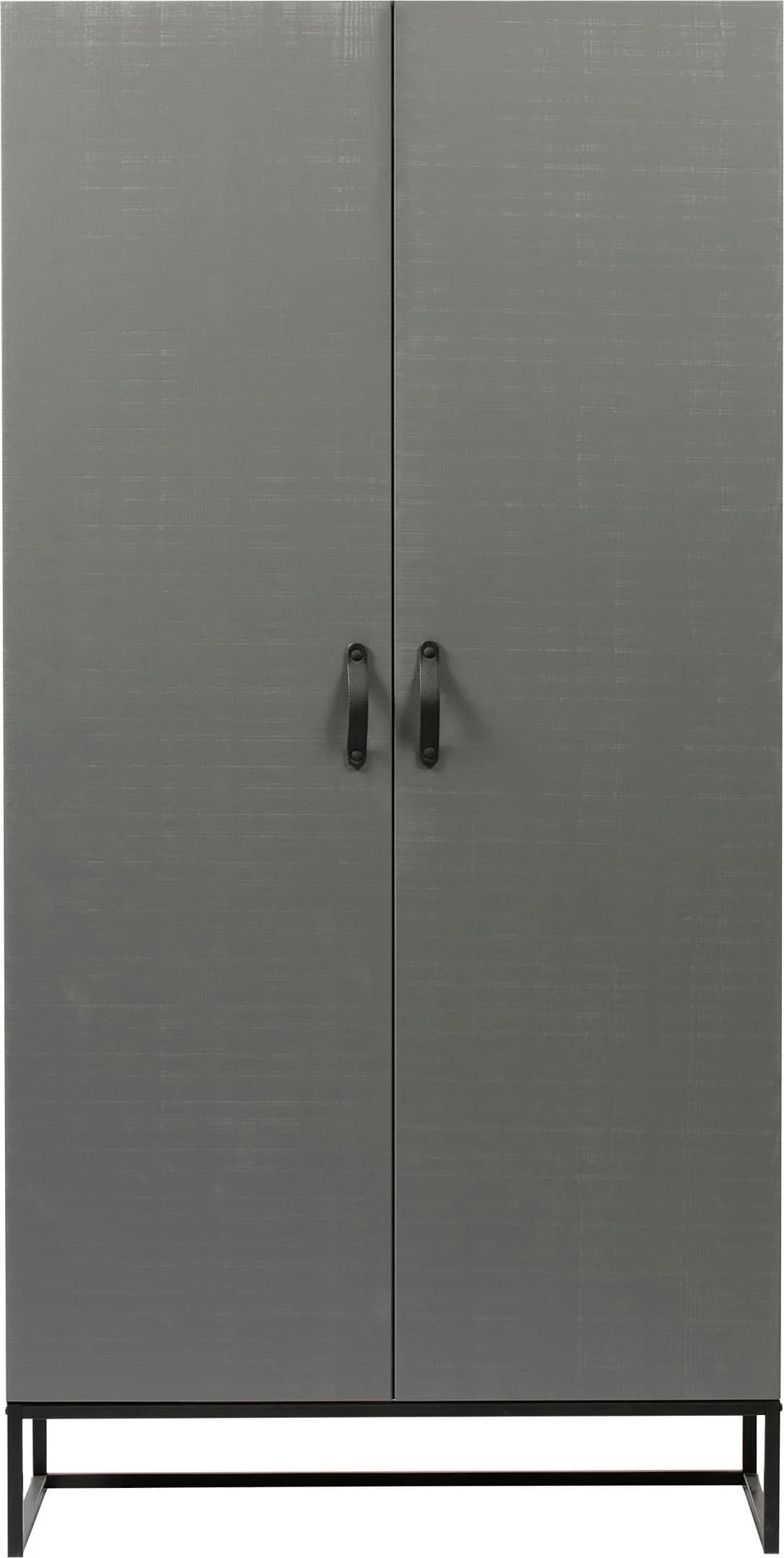 WOOOD Morris Garderobenschrank Grau Kiefer Metall - Bild 2