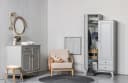WOOOD Garderobenschrank Lily Grau Asymmetrisch Bild 1