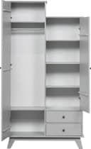 WOOOD Garderobenschrank Lily Grau Asymmetrisch Bild 4