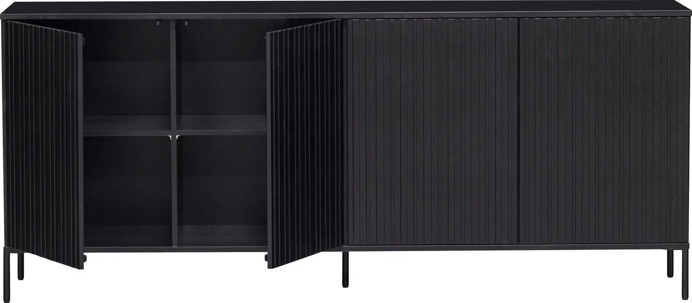 WOOOD Sideboard New Gravure Beige Kiefer Holzwerkstoff - Bild 4