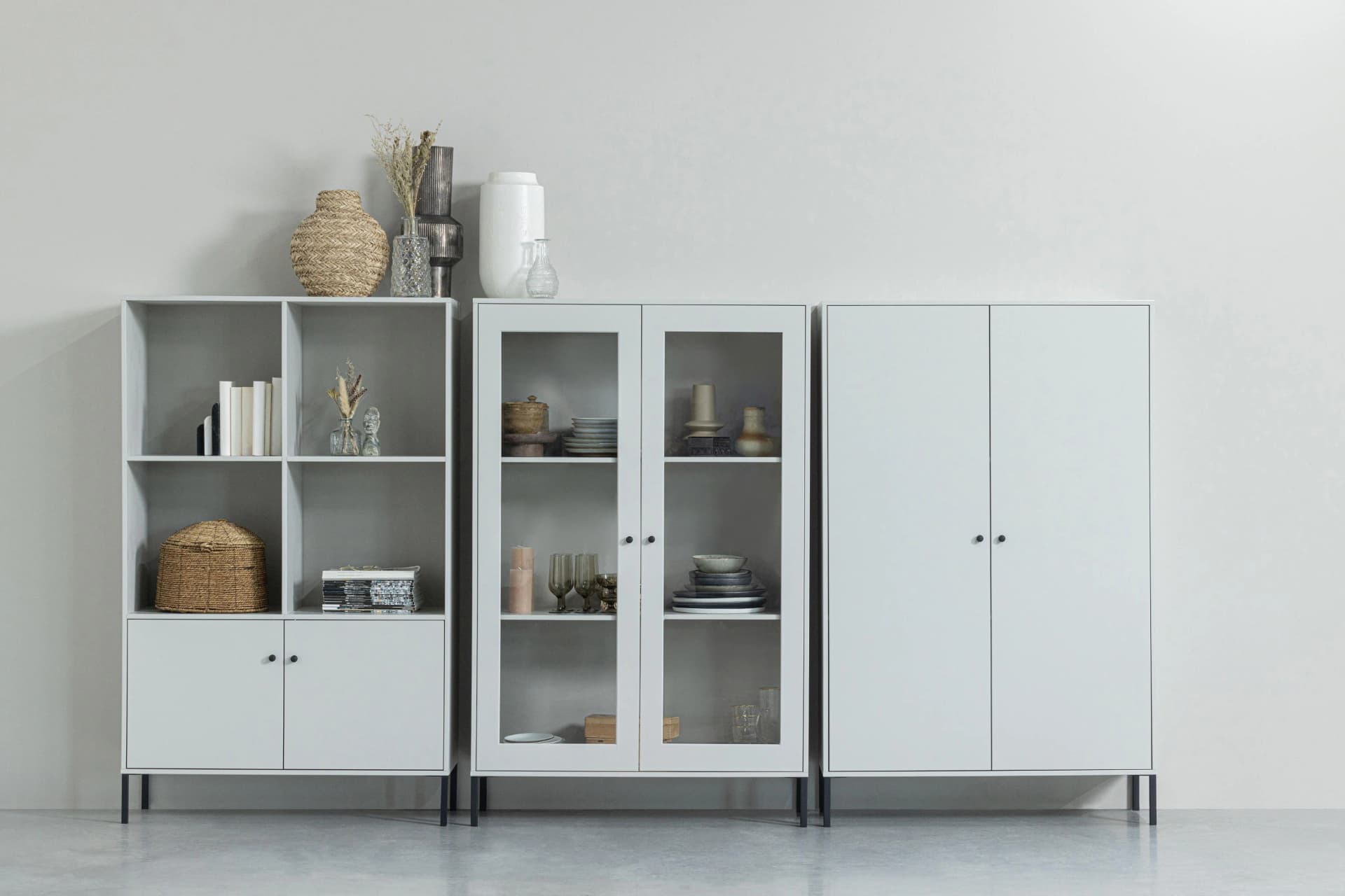 Tchibo Vitrinen-Schrank Xam Kiefernholz