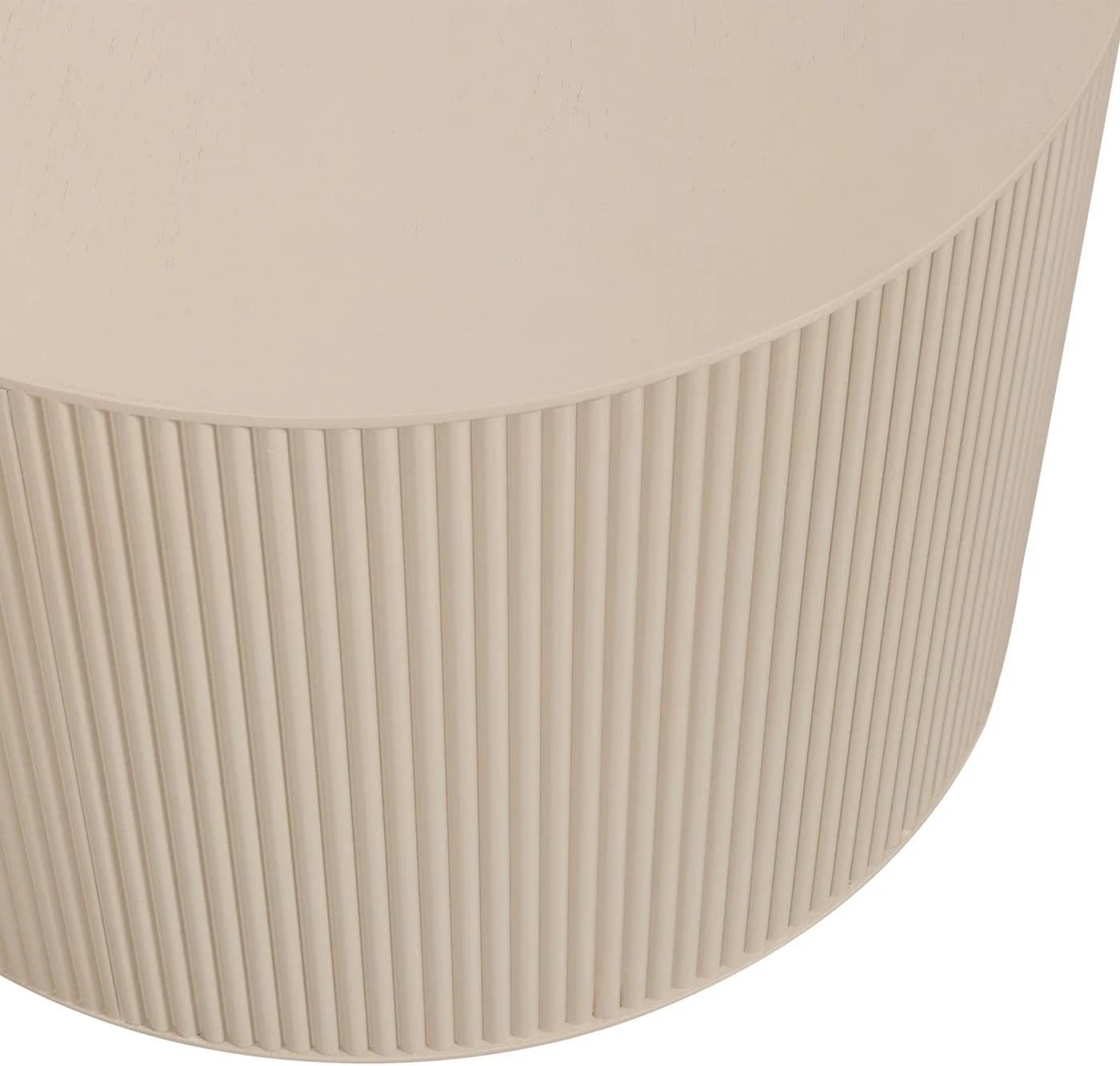 WOOOD Beistelltisch Prague Beige Runde Form MDF - Bild 4