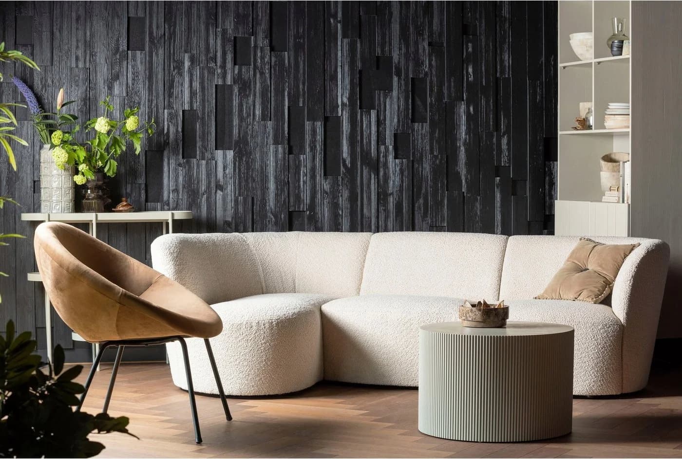 WOOOD Beistelltisch Prague Beige Runde Form MDF - Bild 5