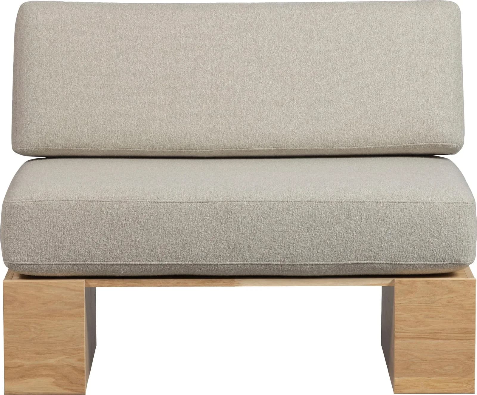 WOOOD Essbank Dine Beige mit Sitzkissen