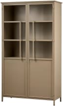 Vitrine Exhibit Metall Glasvitrine Khaki Modern Bild 1
