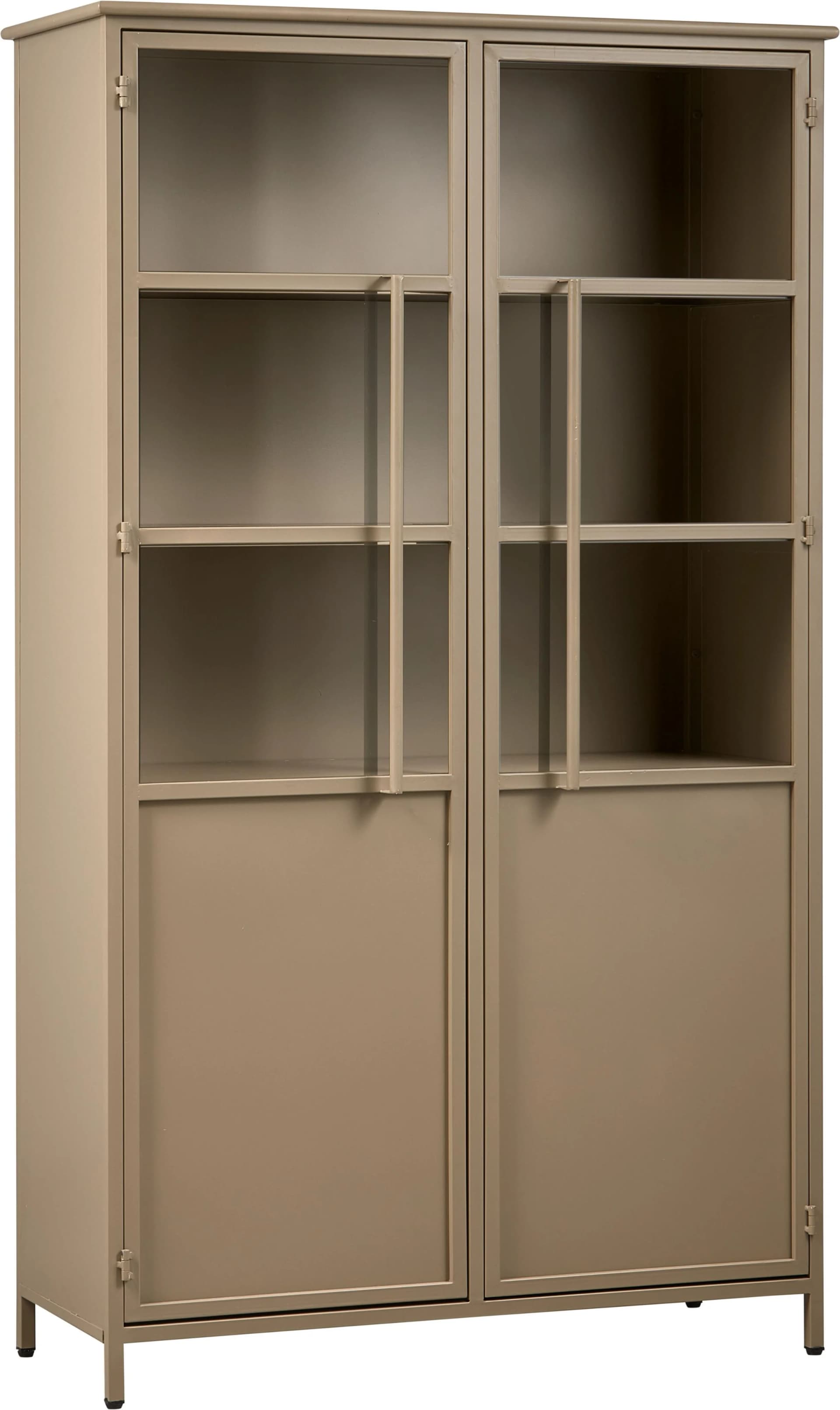 Vitrine Exhibit Metall Glasvitrine Khaki Modern - Bild 2