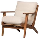 WOOOD Sessel Houston Beige Akazienholz Skandinavisch Bild 1