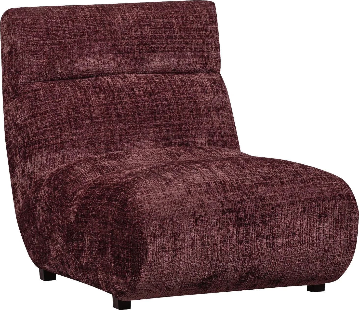WOOOD Observe Sessel Aubergine Chenille