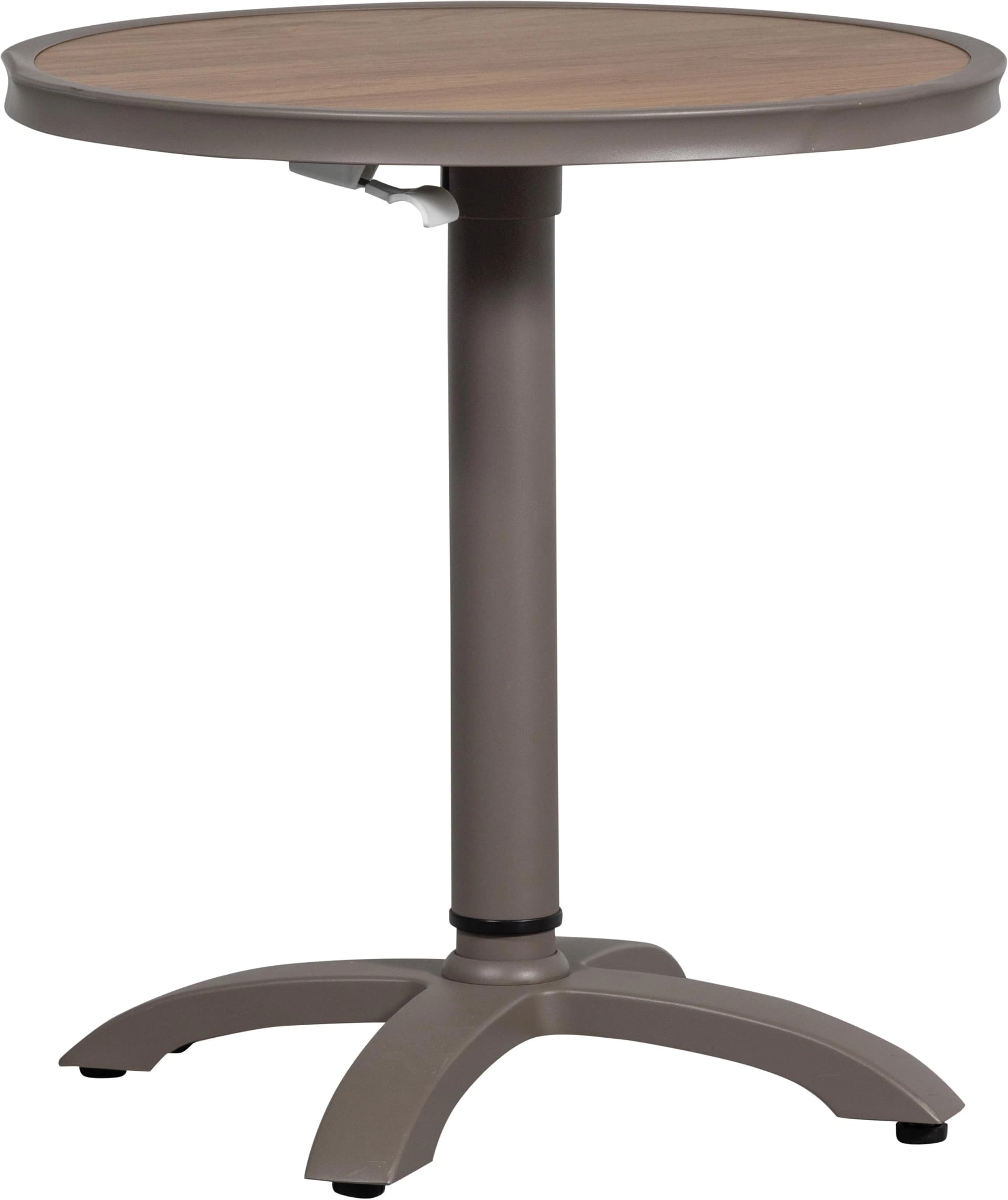 WOOOD Jeppe Höhenverstellbarer Bartisch Braun Aluminium