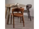 WOOOD Esszimmerstuhl Noble in Lederoptik Cognac gepolsterte Beine Bild 1