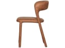 WOOOD Esszimmerstuhl Noble in Lederoptik Cognac gepolsterte Beine Bild 4