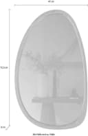 Wandspiegel Leif von WOOOD, Natur, Oval Bild 5