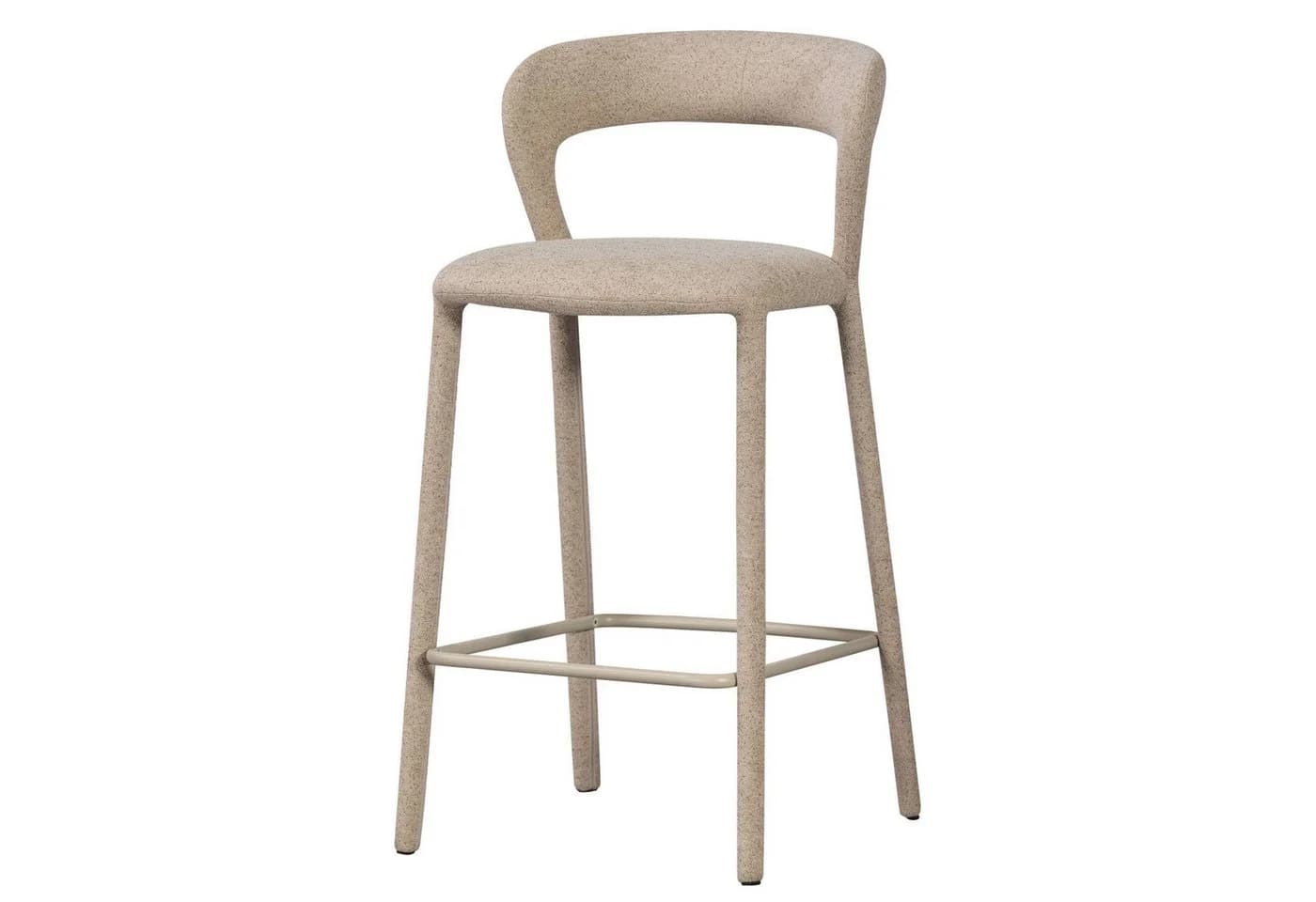 Tchibo Barhocker Noble Braun Holz Polyester - Bild 2