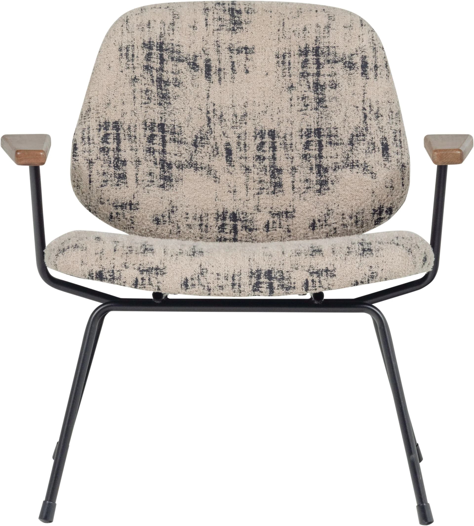 WOOOD Loungesessel Aure Beige Chenille mit Armlehnen
