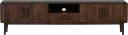 WOOOD Lowboard Liya Massivmangoholz Braun Abgerundete Ecken Bild 4